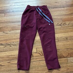 Figs Maroon Scrub Pants XXSP